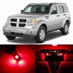 Paquete de 10 luces interiores LED rojas para Dodge Nitro 2007-2011 + herramienta de palanca - Imagen 1 de 6