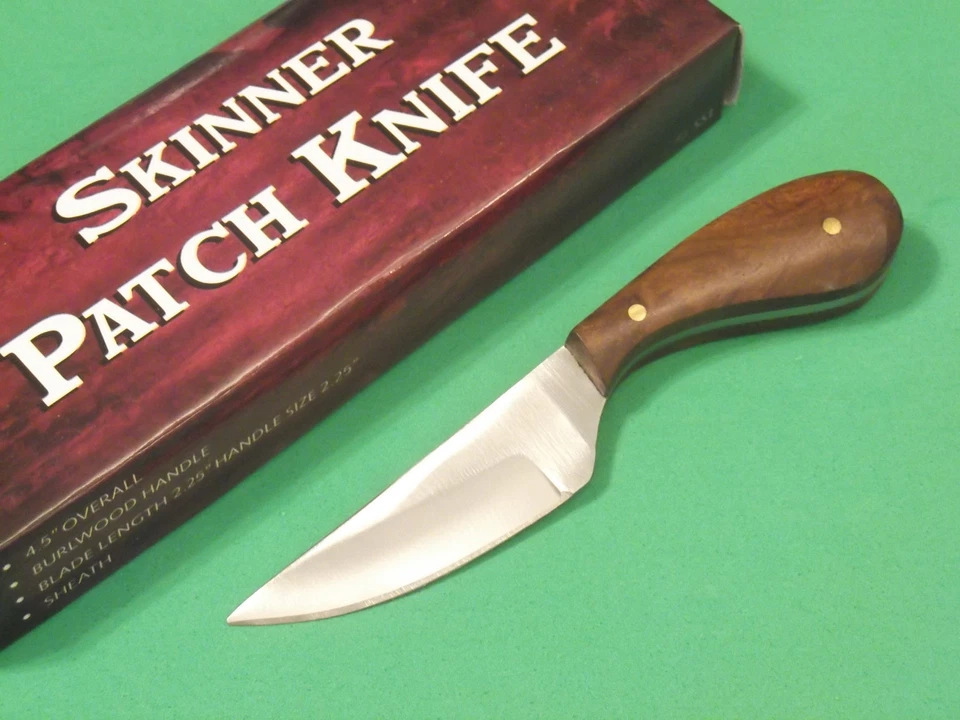 SKINNER PATCH KNIFE DH7991 Brown wood full tang blade 4 3/8" overall PA7991