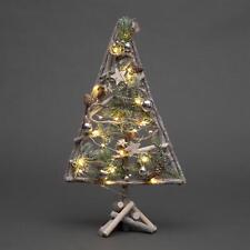 Pre Lit Christmas Table Decorations Wooden Twig Tree Xmas Gift Home Decor 48CM