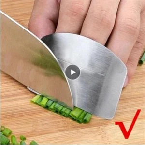 Protector de dedos de acero inoxidable - Herramienta protectora de manos cortadora de verduras segura para kit - Imagen 1 de 25