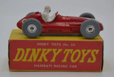 Arte de carro de corrida Dinky Toys Maserati. 231 com caixa como foto - Imagem 1 de 3
