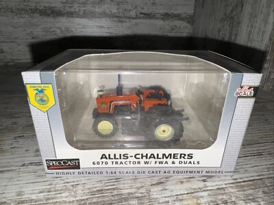 1/64 Scale Allis Chalmers 6070 FWA Tractor Rear Duals 2024 Iowa FFA Spec-cast - Image 1 of 4