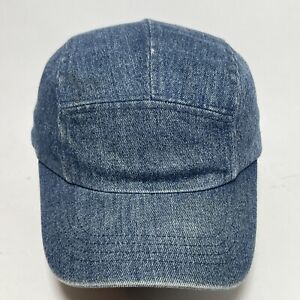 Vintage Denim Baseball Cap Hat Strapback Dad Faded Glory Blue Cotton 5 Panel