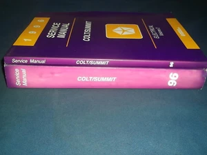 1996 PLYMOUTH SUMMIT DODGE COLT SERVICE REPAIR WORKSHOP SHOP MANUAL SET - Imagen 1 de 4
