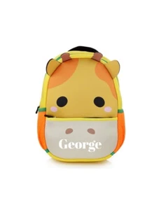 Personalised Character Kids Backpack Waterproof Lightweight Giraffe School Bag - Picture 1 of 5