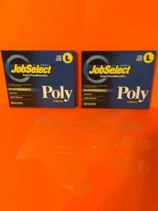 SET 200 nicht wiederverwendbare Handschuhe professioneller Schutz Jobauswahl Poly-FoodHandler L - Bild 1 von 1