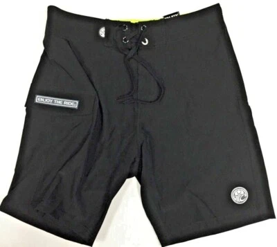 Boardshorts para hombre Hawaiian Island Creations (HIC) Sonar NEGROS elige la talla Foto 1 de 4