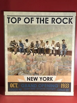 Lunch Atop a Skyscraper New York City 1933, Plak-it  21x18 Inches Frame - Image 1 of 4