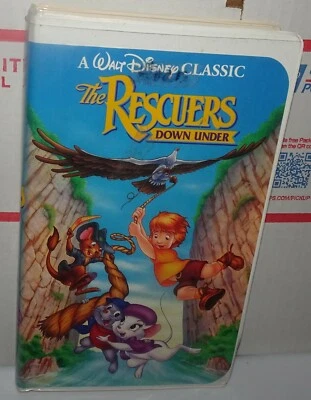 The Rescuers Down Under VHS Walt Disney Black Diamond Classic (1991) - Image 1 of 4