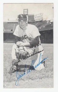 Postal autografiada de Jack Harshman MLB de los Medias Blancas de Chicago de los años 50 con certificación PSA/DNA - Imagen 1 de 3
