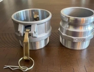 3 Zoll Camlock Kupplung Kupplungsset für Wasser/Müllpumpe BSP Gewinde Aluminium. - Bild 1 von 4