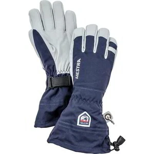 Guantes Hestra Ejército Cuero Heli Esquí Guante Unisex 5 Dedos Azul Marino - Imagen 1 de 4