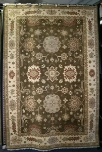 6 x 9 ft Oushak Hand Knotted Vegetable Dye Authentic Wool Traditional Area Rug - Picture 1 of 6