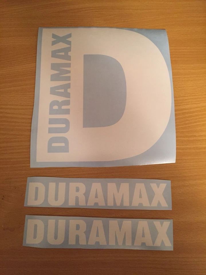 Paquete de pegatinas diésel Duramax (calcomanías Duramax D de 10" y 2 Duramax de 9") Foto 1 de 4