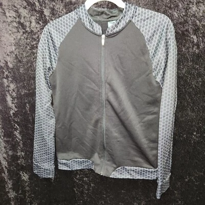 Niñas Blanco y Negro Champion XL 14/186 Chaqueta Ligera Cremallera Foto 1 de 4