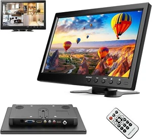 10,1" Tragbarer 1080P Monitor HDMI/AVI/VGA/USB/BNC für PC/Auto/Überwachung - Bild 1 von 7