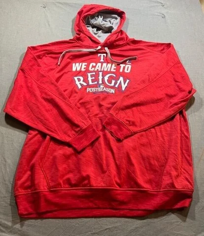Texas We Came To Reign Sweater Adult 4XL Red Pullover Long Sleeves Hoodie Mens Cover