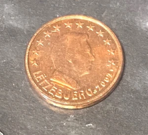1 cent Luxemburg 2002 bankfrisch - Bild 1 von 1