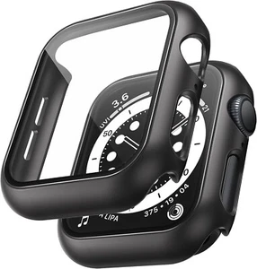 Apple Watch SE Series 4/5/6 Protective Case 44mm TAURI 2Pack Slim Bumper Black - Photo 1 sur 4