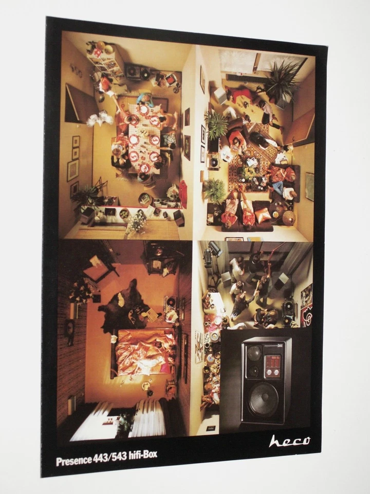 Vintage Heco Presence 443/543 HiFi-Box Prospekt (70er Jahre) - Bild 1 von 1