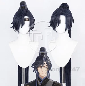 代号鸢 傅融 anime largo color mezclado largo trenza cabello cos pelucas completas - Imagen 1 de 4