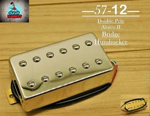 G.M. 57-12 Alnico II Nickel Humbucker Bridge(4-wire) for Gibson Epiphone® - Picture 1 of 9