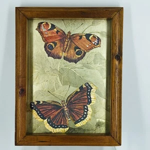 Dufex Foil Print Matted and 9x7 Framed Butterfly Butterflies - Picture 1 of 2