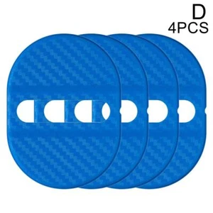 Carbon Fibre Car Door Lock Protective Cover Anti Rust Accessories Trim Hot H8E7 - Picture 1 of 25