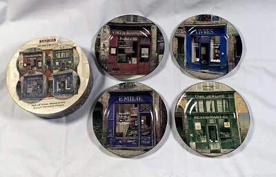 Sakura Storefront Stoneware Salad Dessert Plates Set of 4 - Image 1 of 4