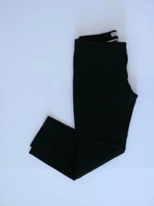 Pantalones para mujer GAP negros de algodón elásticos de frente plano ""recortados ajustados"" talla 8 - Imagen 1 de 5