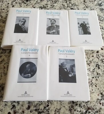Cahiers / Notebooks by Paul Valery-Volumes 1-5 - Hardcover - Excellent condition - Image 1 of 4
