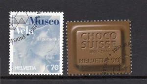 SWITZERLAND USED 2001 SG1477-1478 ANNIVERSARY AND EVENT - Picture 1 of 1