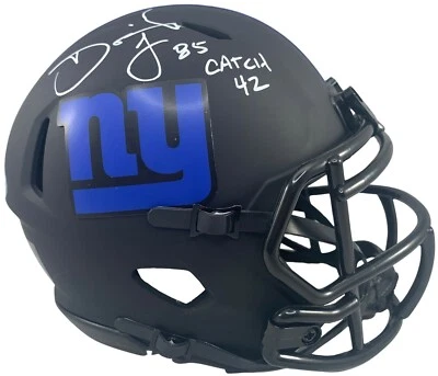 David Tyree autographed signed inscribed Eclipse Mini Helmet New York Giants PSA - Image 1 of 4