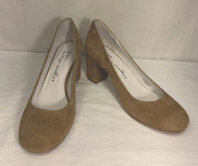 Классические женские туфли-лодочки Bettye Muller Genny с закрытым носком желтовато-коричневые замшевые размер США 8,5 М - Изображение 1 из 4