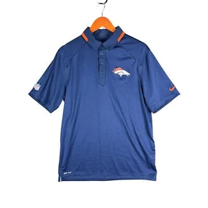 Nike Denver Broncos NFL On Field Apparel Sideline Vented Collar Polo Mens Medium - Picture 1 of 14