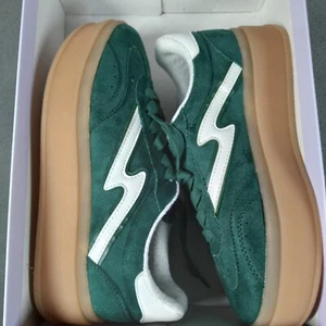 Madden Niña Zapatos Mujer 9 Verde Poderoso Con Cordones Suela de Goma Zapatillas bajas Giia - Imagen 1 de 9