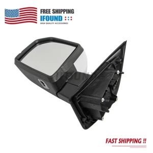 Power Mirror For 2015-2020 Ford F-150 Driver Side Left Signal Light Chrome - Picture 1 of 12