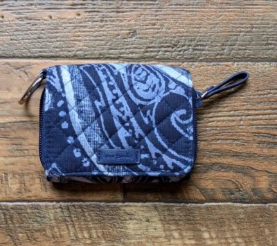 Cartera plegable Vera Bradley RFID Grab & Go diseño azul  Foto 1 de 4