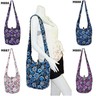 Handmade Boho Crossbody Bag – Floral Butterfly Cotton Purse For Women