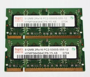 Genuine DDR2 1gb (2 x 512mb) PC2-5300s Memory--Apple iMac 17" Intel A1208 White - Picture 1 of 1