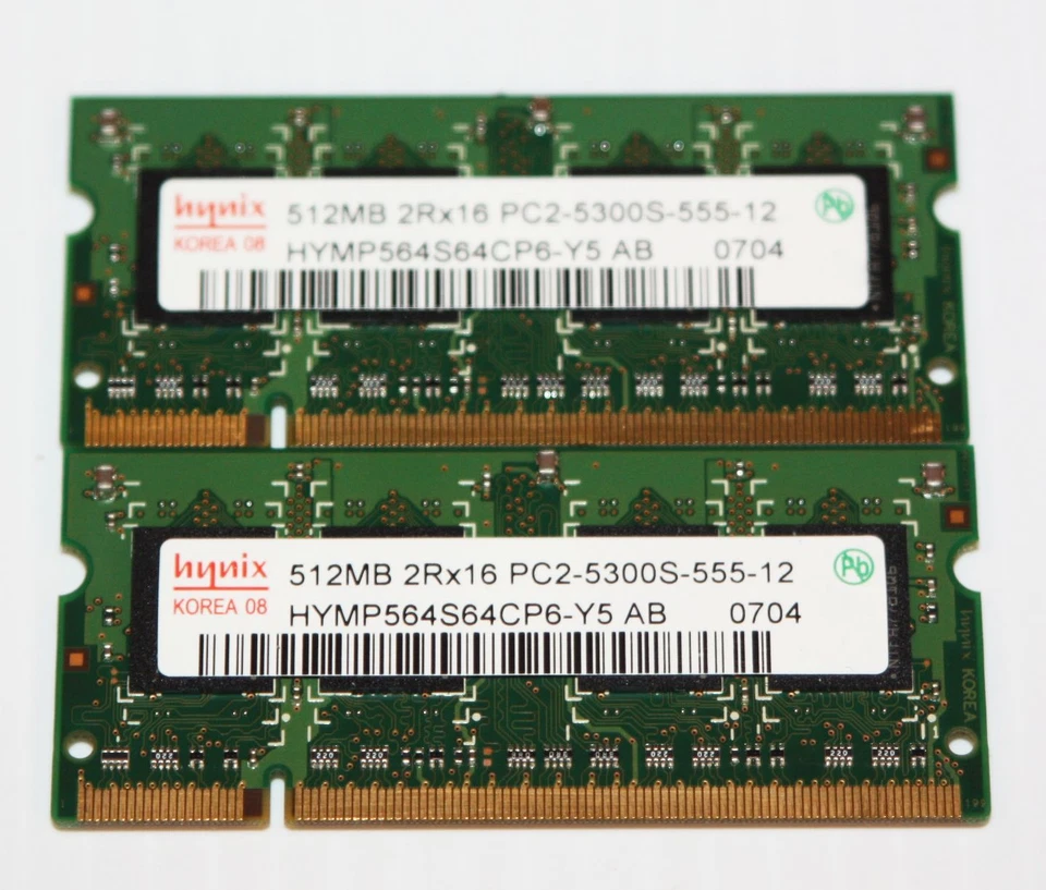 Genuine DDR2 1gb (2 x 512mb) PC2-5300s Memory--Apple iMac 17" Intel A1208 White - Image 1 of 1