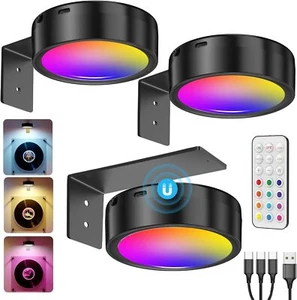 Wireless LED Picture Lights for Wall Art Rechargeable Remote Control Frame Light - Picture 1 of 21