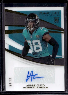 2021 Panini Immaculate Andre Cisco Auto Rookie #94/99 - Image 1 of 2