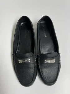 MOCASSINI PIATTI COACH FREDRICA donna suola gomma colore nero taglia 9,5 - Foto 1 di 9
