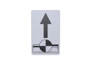 photomacrographic pointing/direction scale - pocket card - Picture 1 of 1