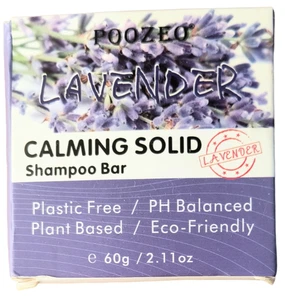 Poozeo Lavendel beruhigend fest Shampoo Bar 60g Ablaufdatum 1/28 - Bild 1 von 3