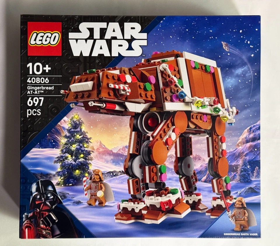 LEGO Star Wars Gingerbread AT-AT Walker Set 40806 Christmas Gift 2025 in stock - Image 1 of 4