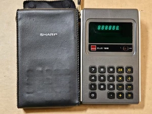 Sharp elsi 122 Vintage Taschenrechner mit weichem Etui sauber & funktioniert gut - Bild 1 von 4