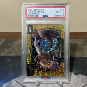 FORREST GRIFFIN 2023 SELECT UFC GOLD DISCO OCTOGONSIDE #/10 PSA 10 - Picture 1 of 2