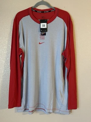 Men’s 3XL NWT St. Louis Cardinals Nike Authentic Dri-Fit Long Sleeve Shirt - Image 1 of 4
